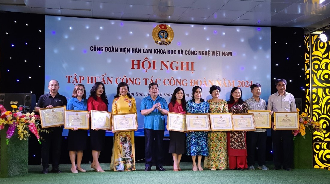 Công đoàn Viện Hàn lâm Khoa học và Công nghệ Việt Nam tổ chức Hội nghị tập huấn nghiệp vụ công đoàn năm 2024