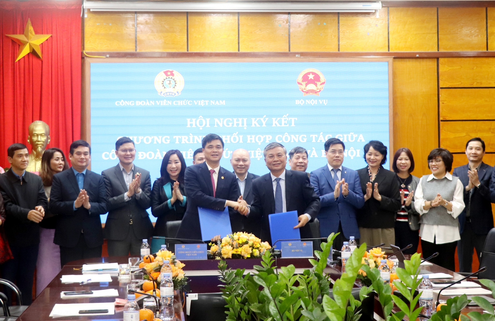 Công đoàn Viên chức Việt Nam và Bộ Nội vụ ký kết kế hoạch phối hợp công tác cải cách hành chính năm 2024