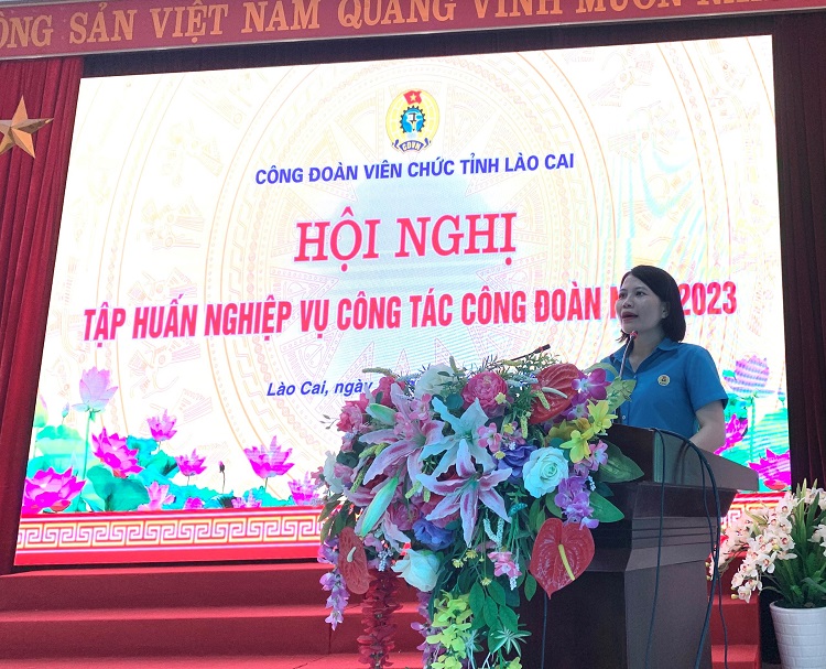 CĐVC tỉnh Lào Cai tổ chức tập huấn nghiệp vụ công tác công đoàn năm 2023