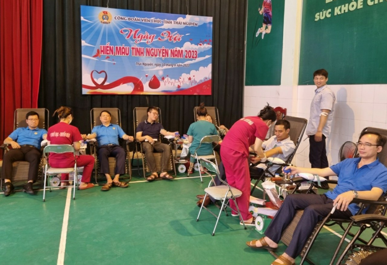 CĐVC tỉnh Thái Nguyên tổ chức Ngày hội hiến máu tình nguyện năm 2023