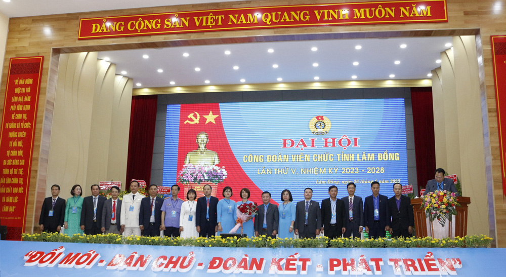 Đại hội Công đoàn Viên chức tỉnh Lâm Đồng lần thứ V, nhiệm kỳ 2023-2028 thành công tốt đẹp