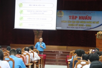 Công đoàn Viên chức tỉnh Bình Thuận tập huấn công tác Đại hội công đoàn cơ sở