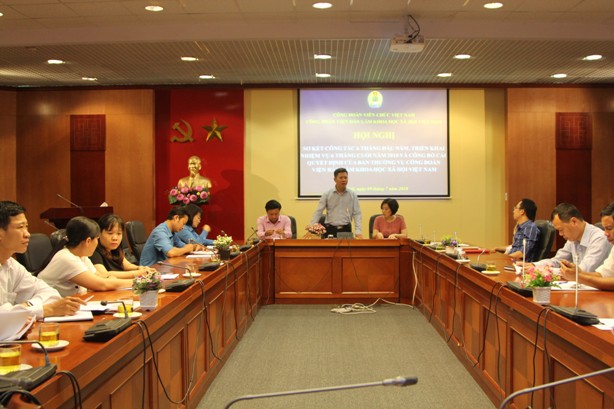 CĐ Viện Hàn lâm Khoa học xã hội Việt Nam tổ chức Hội nghị sơ kết công tác 6 tháng đầu năm, triển khai nhiệm vụ 6 tháng cuối năm 2018