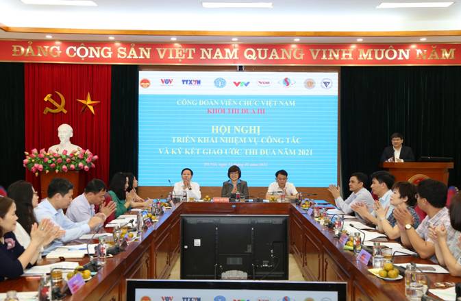 Khối Thi đua III – Công đoàn Viên chức Việt Nam tổ chức Hội nghị triển khai nhiệm vụ công tác và ký kết giao ước thi đua năm 2021