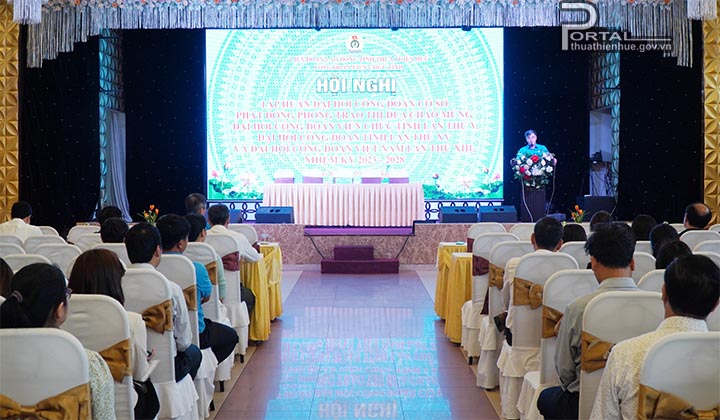 CĐVC tỉnh Thừa Thiên Huế triển khai  Hội nghị tập huấn công tác tổ chức Đại hội công đoàn cơ sở