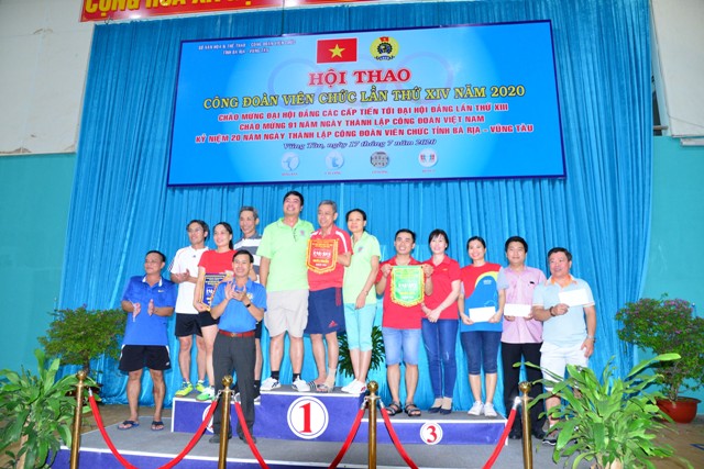 Công đoàn Viên chức tỉnh Bà Rịa – Vũng Tàu tổ chức hội thao năm 2020