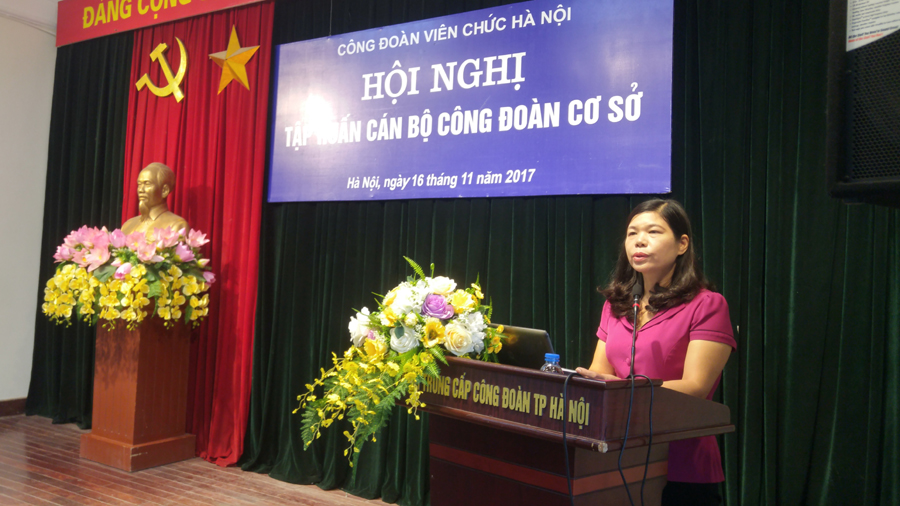 CĐVC TP Hà Nội: Tập huấn nghiệp vụ công tác Công đoàn cho cán bộ Công đoàn cơ sở
