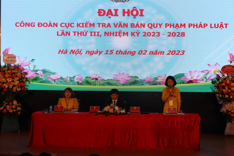Đại hội điểm công đoàn cơ sở Cục Kiểm tra văn bản quy...