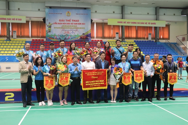 Tổng kết, bế mạc Giải Thể thao Công đoàn Viên chức Việt Nam...