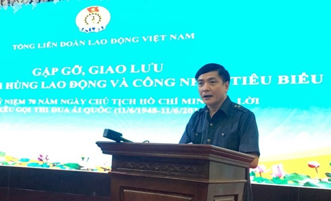 Tổng Liên đoàn Lao động Việt Nam tổ chức gặp gỡ, giao lưu với 101 đại biểu Anh hùng Lao động và công nhân tiêu biểu