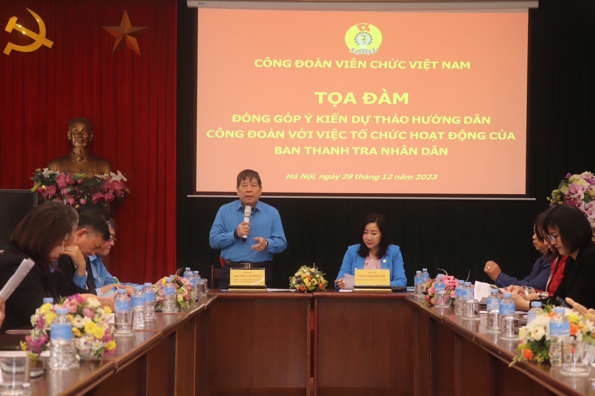 Công đoàn Viên chức Việt Nam tổ chức toạ đàm lấy ý kiến vào hướng dẫn tổ chức và hoạt động của Ban Thanh tra nhân dân