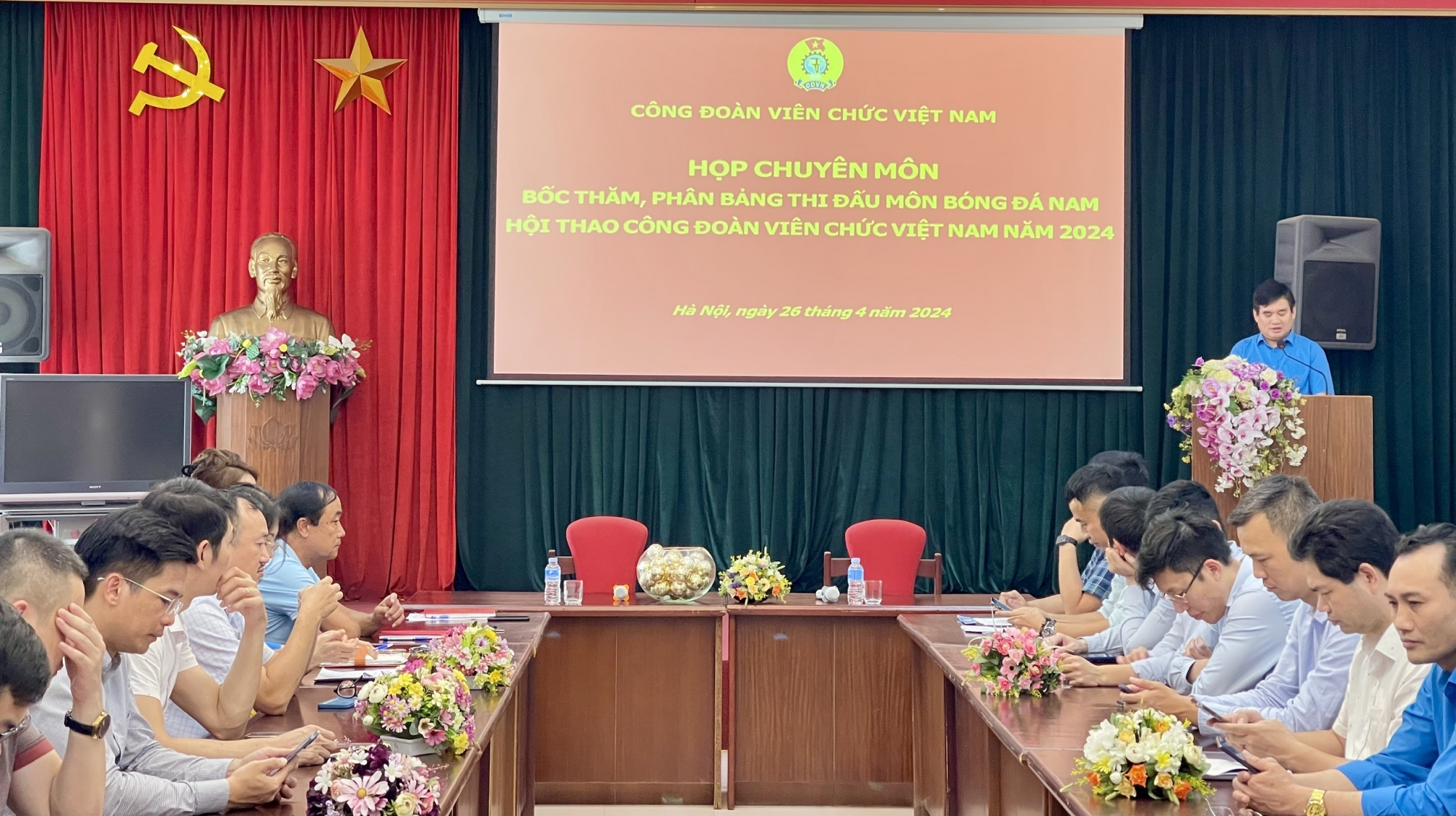 Bốc thăm, phân bảng môn Bóng đá Hội thao Công đoàn Viên chức Việt Nam năm 2024