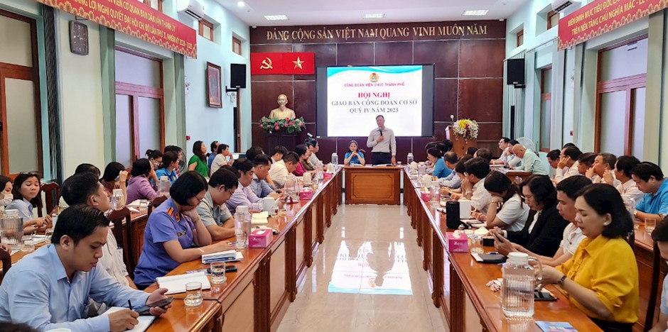 Công đoàn Viên chức Thành phố Hồ Chí Minh tổ chức Hội nghị giao ban Quý IV năm 2023