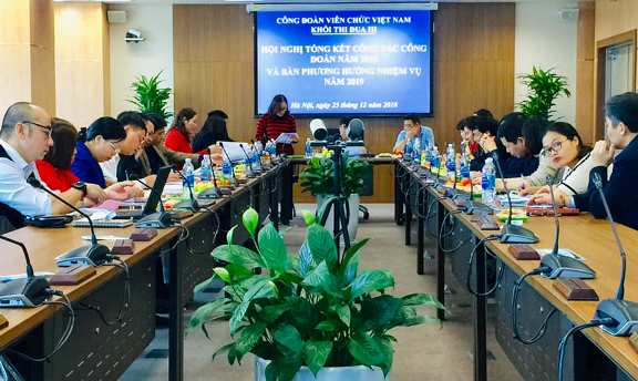Khối thi đua III – Công đoàn Viên chức Việt Nam tổ chức Hội nghị tổng kết hoạt động Công đoàn năm 2018 và triển khai nhiệm vụ năm 2019